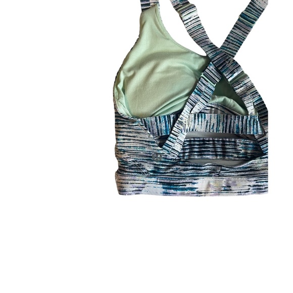 Lululemon Pure Practice Bra Blurry Belle Blue Lavender Sports Athletic - Picture 5 of 6